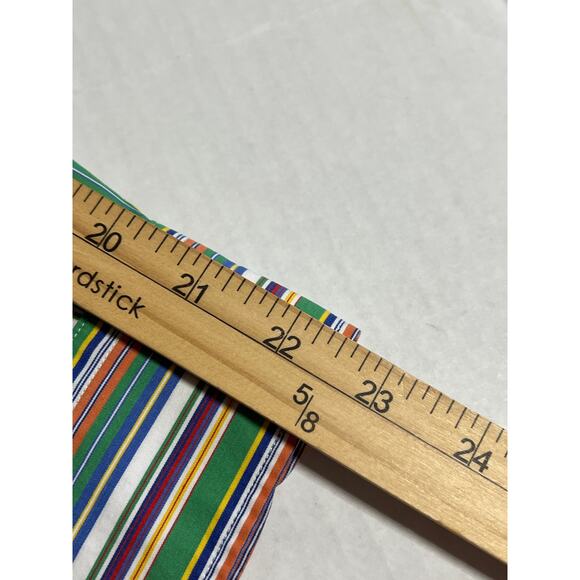 Vintage Y2K Lauren Ralph Lauren LRL Button Up Shirt Striped Cotton Roll Tab 3X - Picture 9 of 16